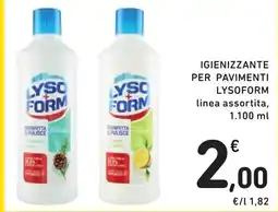 Spazio Conad Igienizzante per pavimenti Lysoform offerta