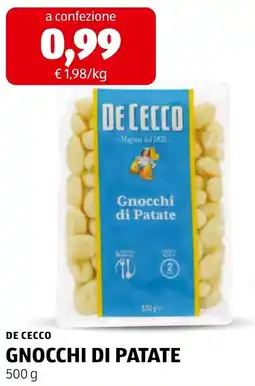 ALDI De Cecco Gnocchi di Patate offerta