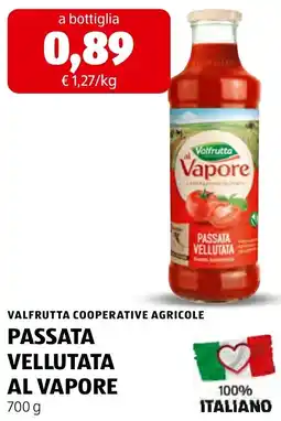 ALDI Valfrutta Passata Vellutata al Vapore offerta