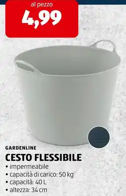 ALDI Gardenline cesto flessibile offerta