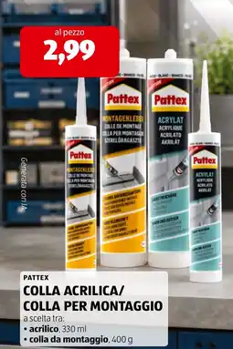 ALDI Pattex colla acrilica/colla per montaggio offerta