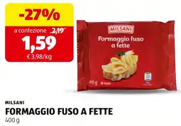 ALDI Milsani Formaggio Fuso A Fette offerta