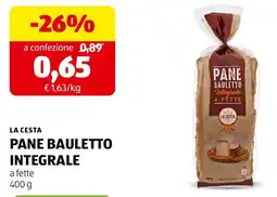 ALDI Pane Bauletto Integrale offerta