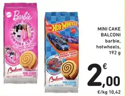 Spazio Conad Mini cake Balconi barbie, hotwheels offerta