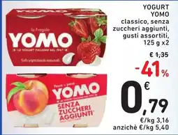 Spazio Conad Yogurt Yomo classico senza zuccheri aggiunti offerta