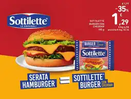 Spazio Conad Sottilette Burger con Cheddar offerta