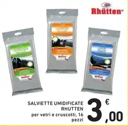 Spazio Conad Salviette umidificate Rhütten per vetri e cruscotti offerta