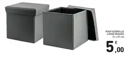 Spazio Conad Pouf Ecopelle Living Misura offerta