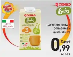 Spazio Conad Latte crescita 3 CONAD Baby offerta