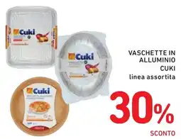 Spazio Conad Vaschette in alluminio Cuki offerta