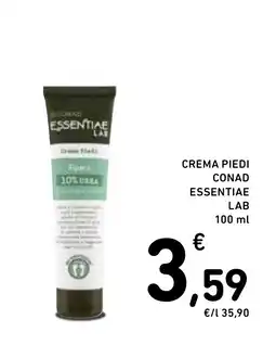 Spazio Conad Crema Piedi Conad Essentiae Lab offerta