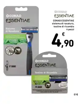 Spazio Conad Conad essentiae sistema di rasatura offerta