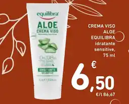 Spazio Conad Crema viso Aloe Equilibra offerta