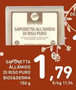 Spazio Conad Saponetta all'amido di riso puro Bios&Derma offerta