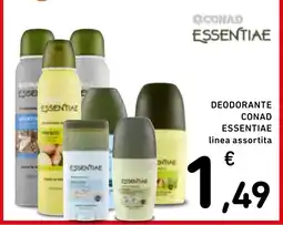 Spazio Conad Deodorante Conad Essentiae offerta