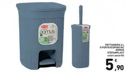 Spazio Conad Pattumiera 6 L o portascopino wc Domus Stefanplast offerta