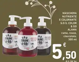 Spazio Conad Maschera nutriente e colorante S.O.S. Color & Go Alama offerta