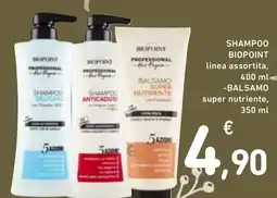 Spazio Conad Shampoo biopoint linea assortita offerta