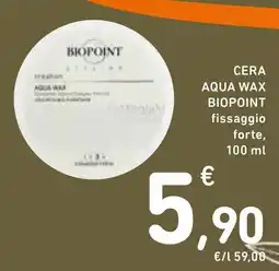 Spazio Conad Cera Aqua Wax Biopoint offerta