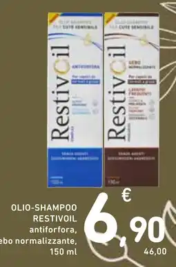 Spazio Conad Olio-shampoo restivoil antiforfora, sebo normalizzante offerta