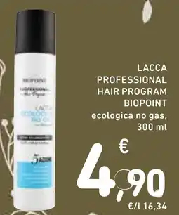 Spazio Conad Lacca professional hair program biopoint offerta