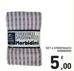 Spazio Conad Strofinacci spugna 4 pezzi Morbidini offerta