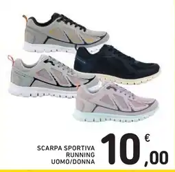 Spazio Conad Scarpa sportiva running uomo/donna offerta