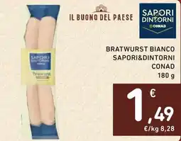 Spazio Conad Bratwurst bianco Sapori&Dintorni offerta