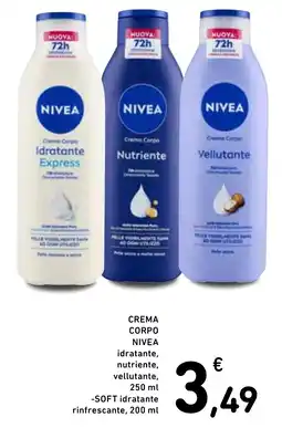 Spazio Conad Crema corpo Nivea offerta