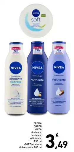 Spazio Conad Crema corpo Nivea offerta