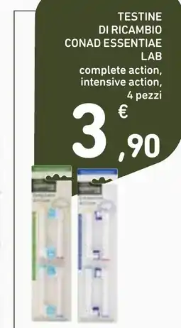 Spazio Conad Testine di ricambio Conad Essentiae Lab offerta