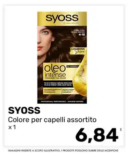 Iper Tosano Syoss colore per capelli assortito offerta
