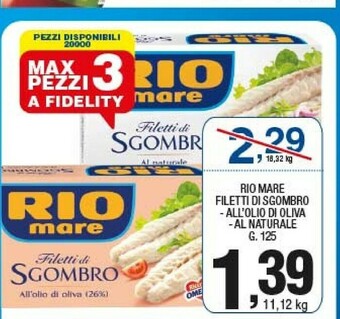 Sigma Filetti di sgombro offerta