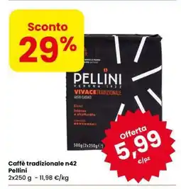 Eurospar Caffè tradizionale n42 Pellini offerta
