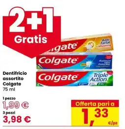 Eurospar Dentifricio assortito Colgate offerta