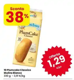Eurospar 10 Plumcake classico Mulino Bianco offerta