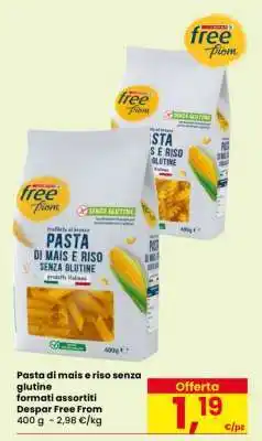 Eurospar Pasta di mais e riso senza glutine offerta