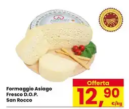 Eurospar Formaggio Asiago fresco D.O.P. San Rocco offerta