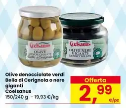 Eurospar Olive denocciolate verdi Bella di Cerignola o nere giganti offerta