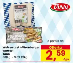 Eurospar Weisswurst o Wernberger wurstel offerta