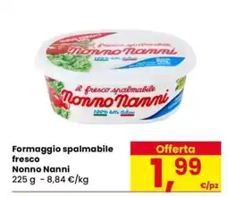 Eurospar Formaggio spalmabile fresco Nonno Nanni offerta