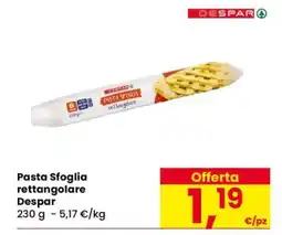 Eurospar Pasta sfoglia rettangolare offerta