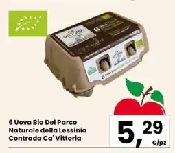 Eurospar 6 Uova Bio Del Parco Naturale della Lessinia Contrada Ca' Vittoria offerta