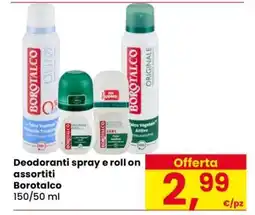 Eurospar Deodoranti spray e roll on assortiti offerta