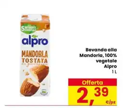 Eurospar Bevanda alla Mandorla, 100% vegetale Alpro offerta