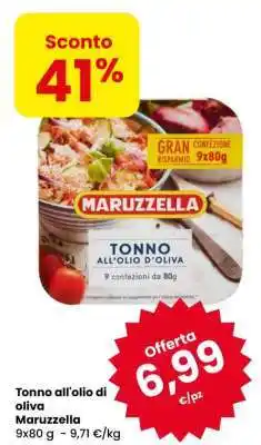 Eurospar TONNO ALL’OLIO DI OLIVA offerta