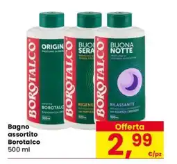 Eurospar Bagno assortito Borotalco offerta