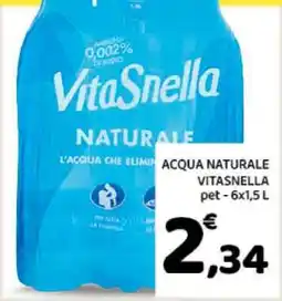 Conad ACQUA NATURALE VITASNELLA offerta