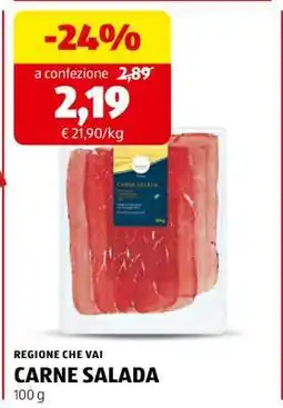 ALDI CARNE SALADA offerta