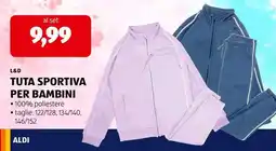 ALDI TUTA SPORTIVA PER BAMBINI offerta